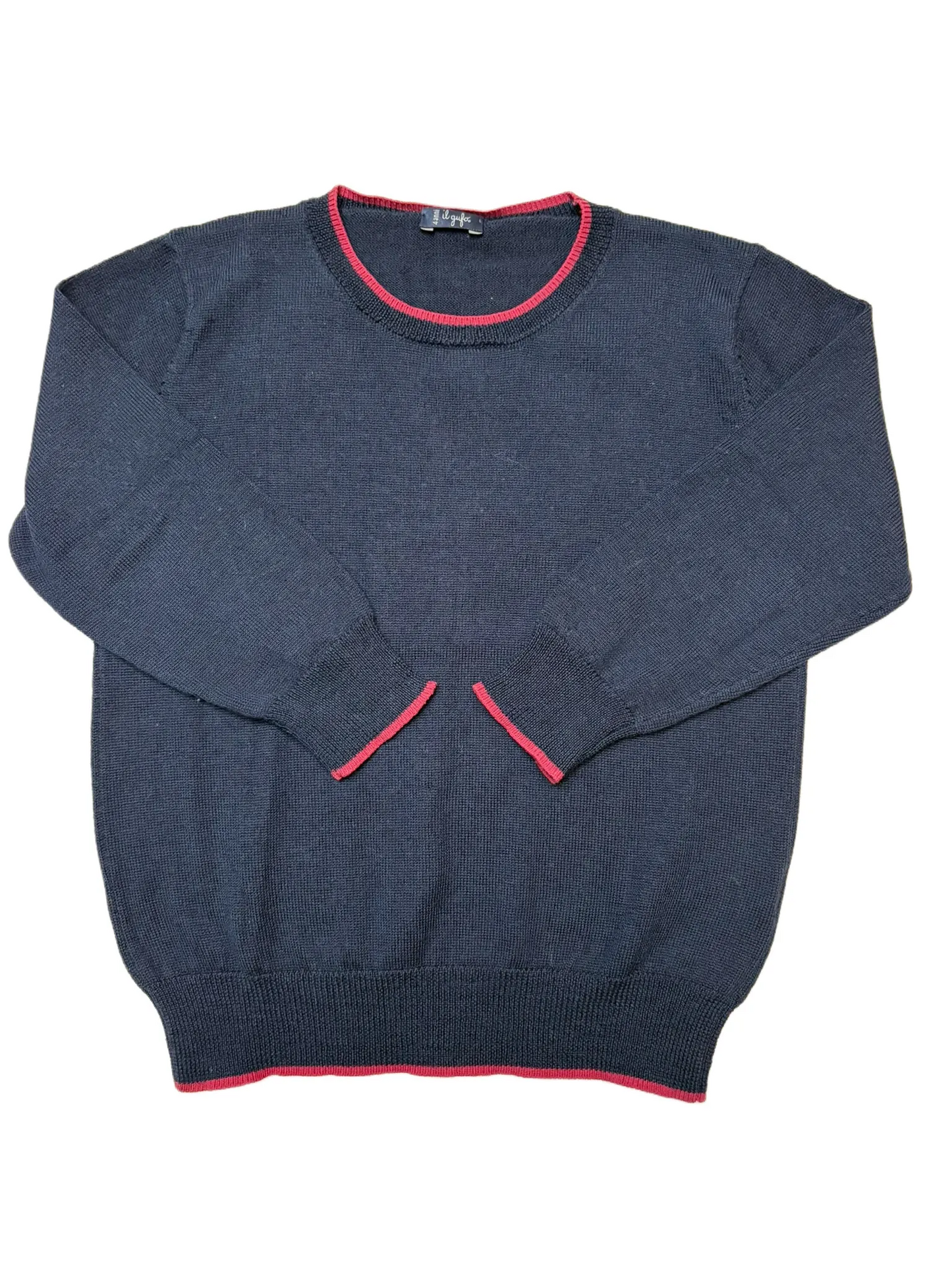 Il Gufo Navy Blue Wool Sweater (4Y)