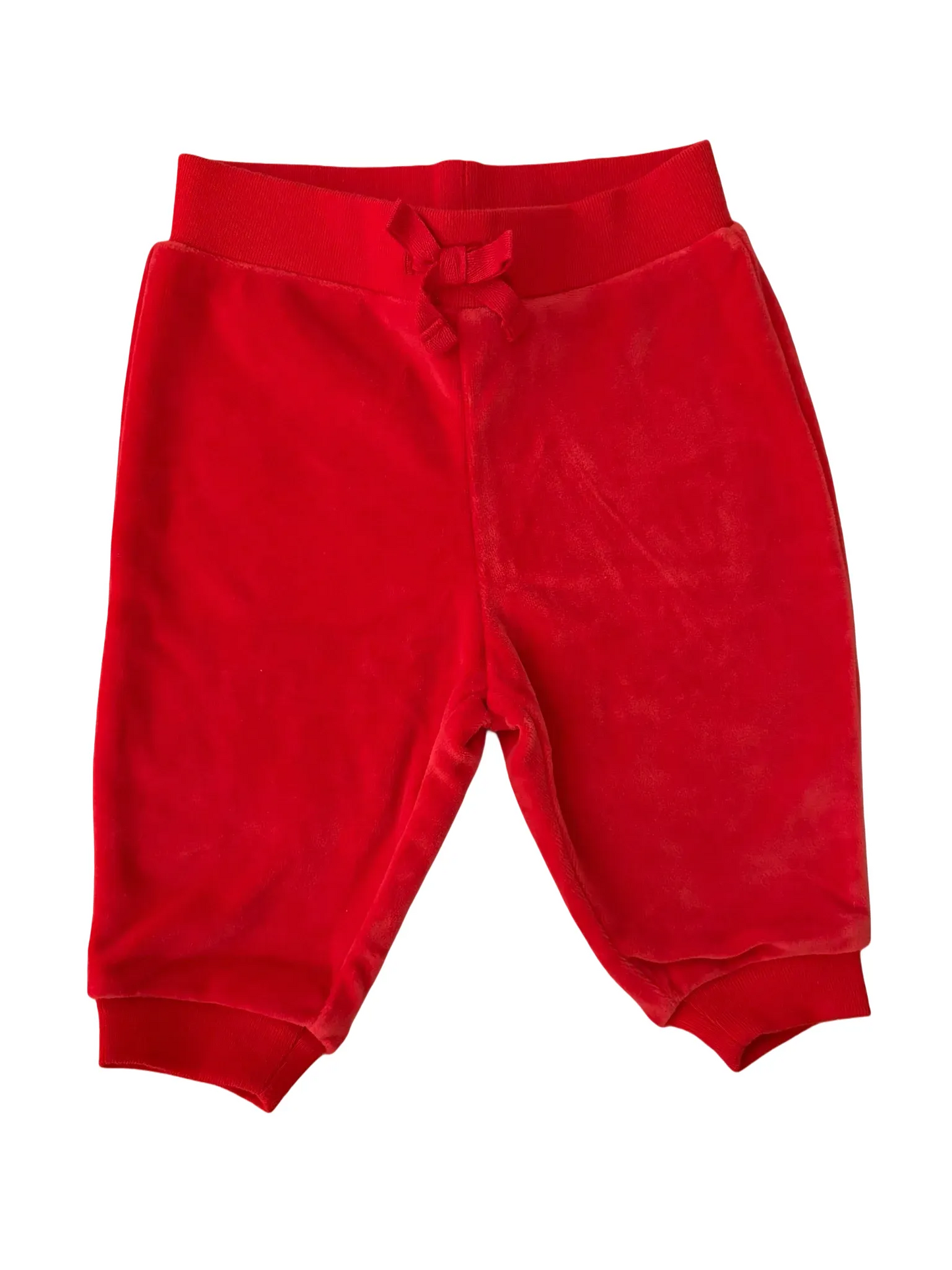 Ralph Lauren Red Velour Ensemble (6M)