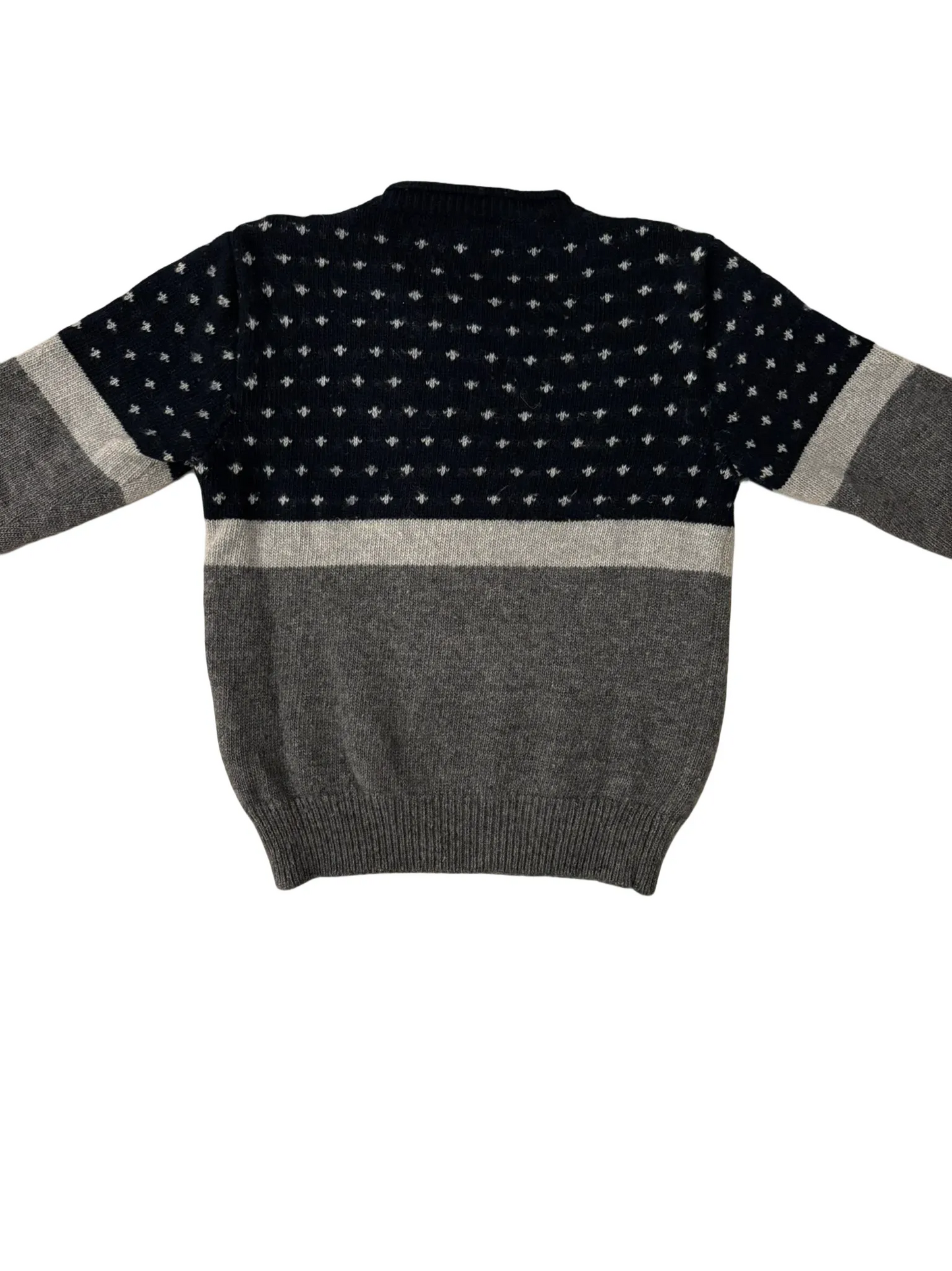 Il Gufo Navy Blue & Grey Sweater (4Y)