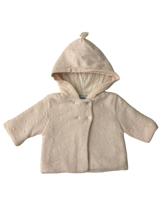 Tartine et Chocolat Pink Button Cardigan (6M)