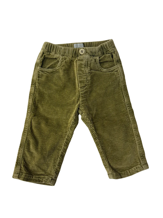 Il Gufo Olive Corduroy Pants (6M)