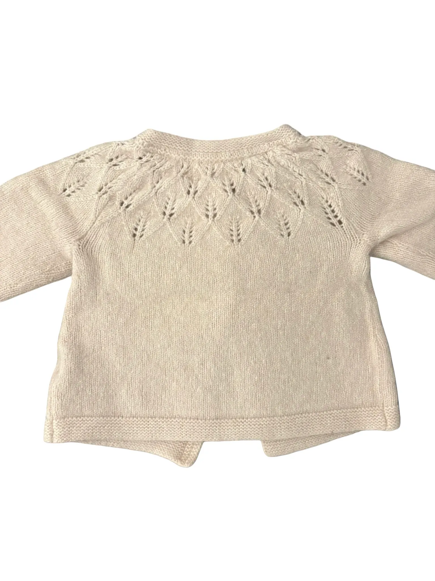 Baby Boden Beige & Pink Cardigan (12-18M)