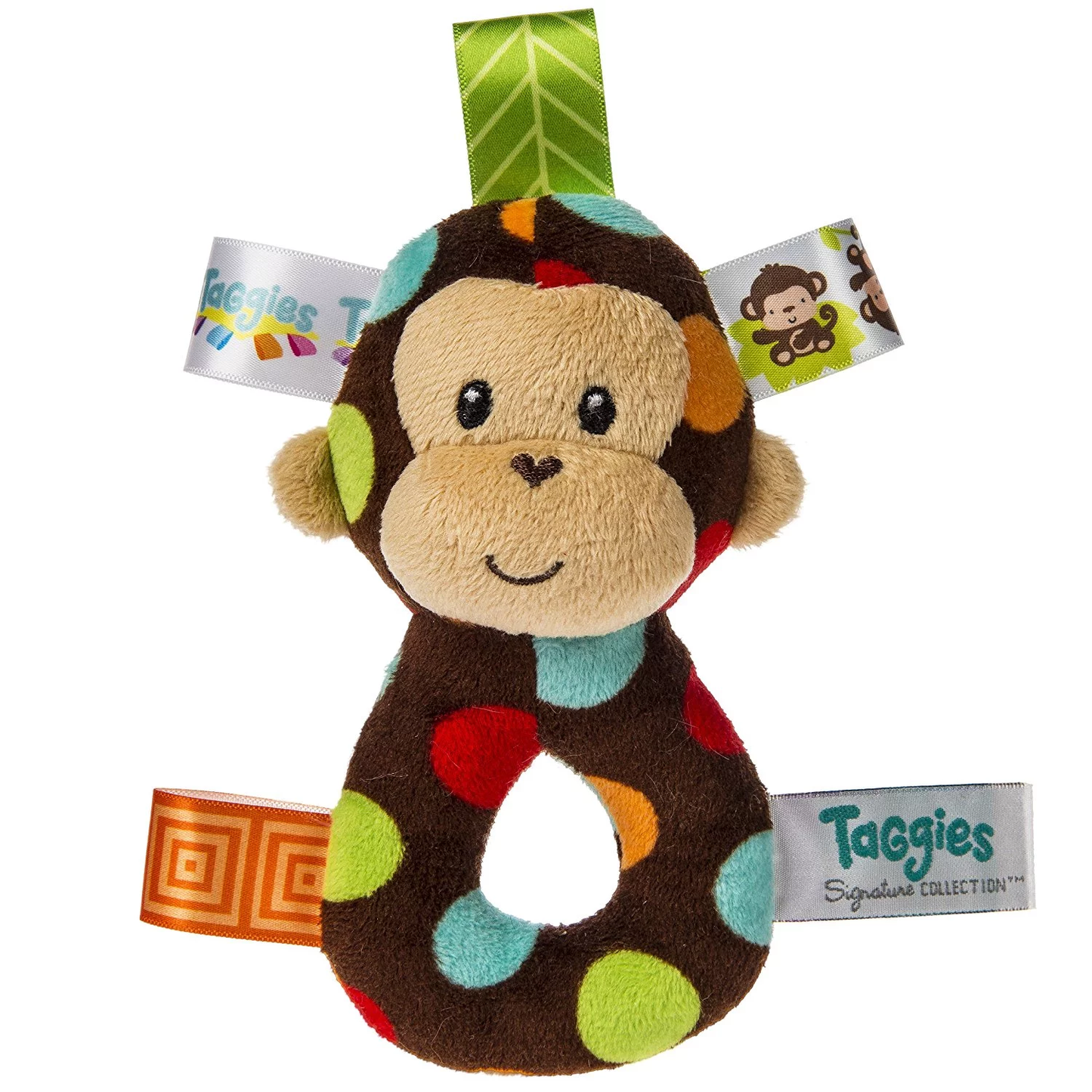 Mary Meyer Soft Rattle Taggies Collection: Monkey