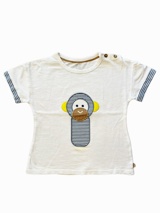 Cute toddler's short-sleeved tee by Obaïbi in size 23M (86cm).