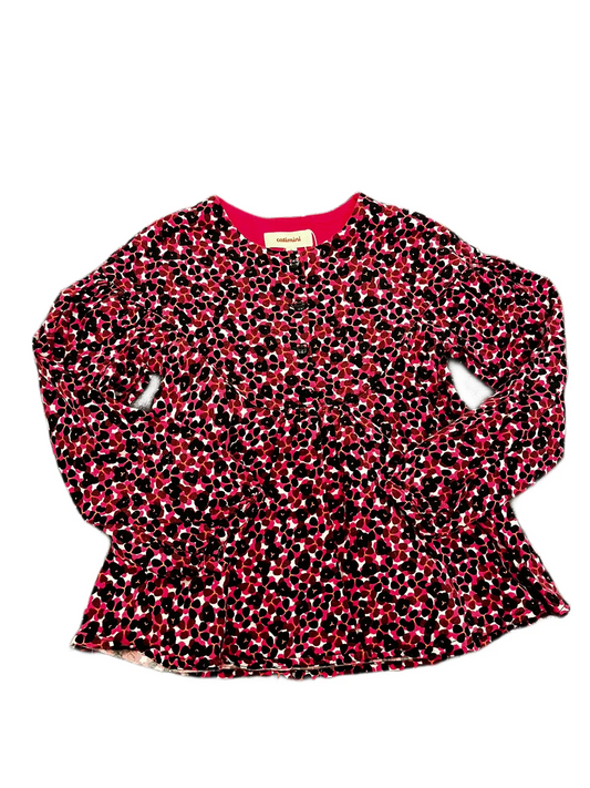 Catimini Pink & Black Blouse (6Y)