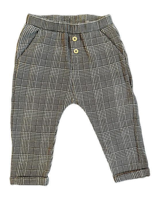 Newbie Checked Twill Pants (9-12M)