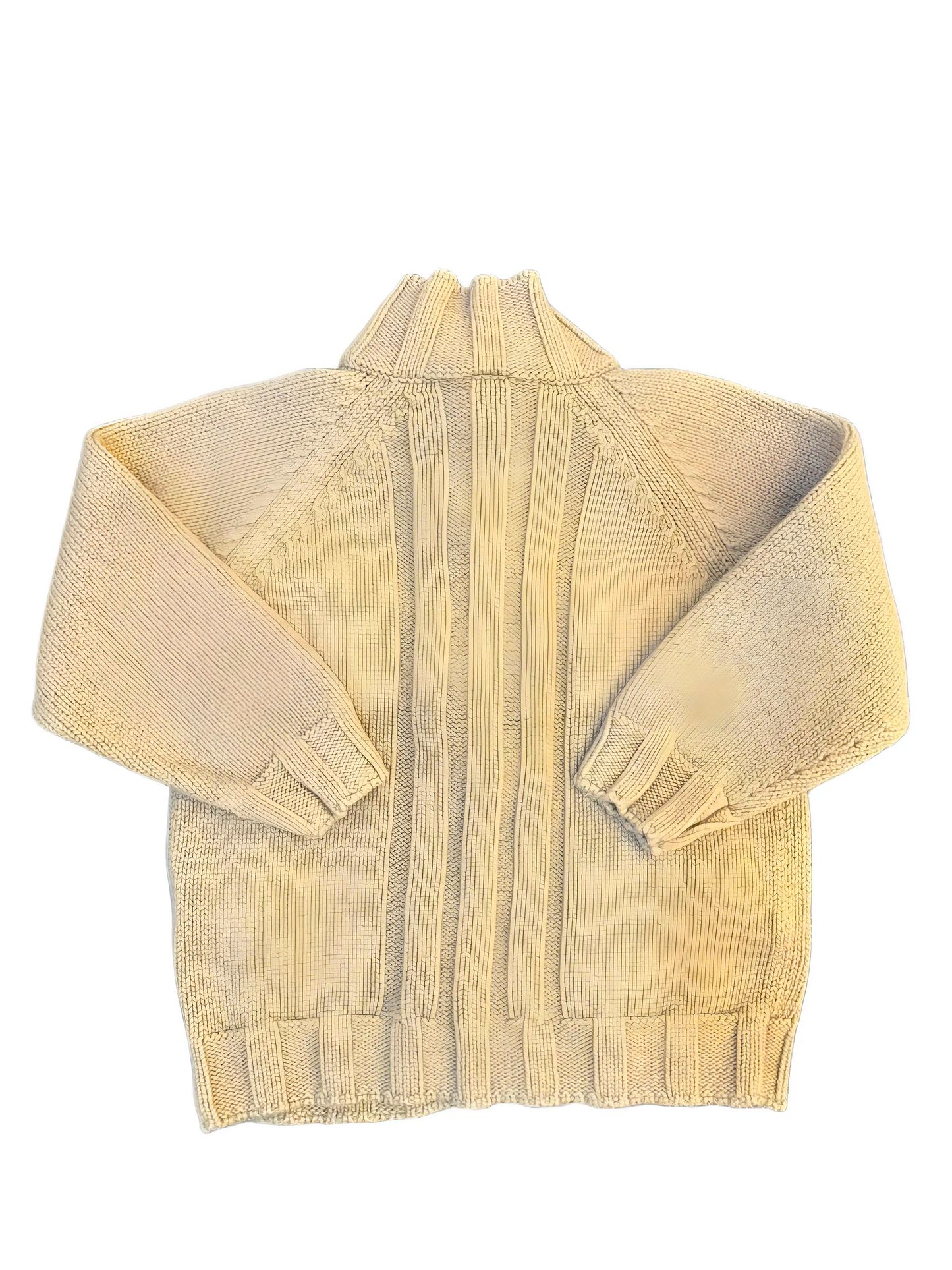 Petit Bateau Taupe Zipped Sweater (3Y)