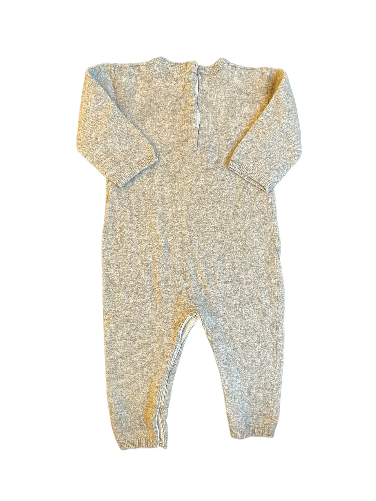 Zadig & Voltaire Grey Lightning Bolt Romper (12M)